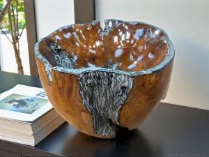 Holzschale 'AURELIA', ca. 25 cm breit, 18 cm hoch, Gr. M