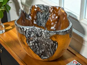 Holzschale 'AURELIA', ca. 24 cm breit, 15 cm hoch, Gr. S