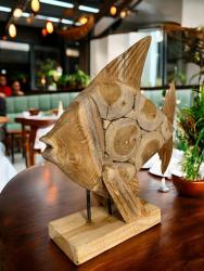 Holzdekoration maritim fisch geschenk
