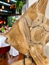 Holzdekoration maritim fisch geschenk