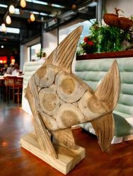 Holzdekoration maritim fisch geschenk