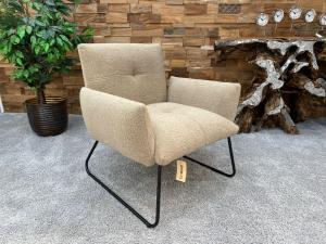 Sessel "St. Moritz beige" mit Metallgestell