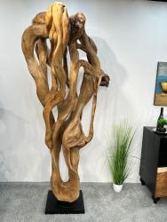 Großdekoration Aufsteller "Geschnitzter Baumstamm" aus Suar  ca. H225 x B120 cm x T80cm
