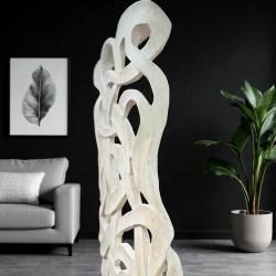Holzskulptur Aufsteller Baumstamm 3D-Optik