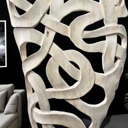 Holzskulptur Aufsteller Baumstamm 3D-Optik