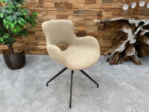 Stuhl "St. Moritz beige" mit Armlehne drehbar