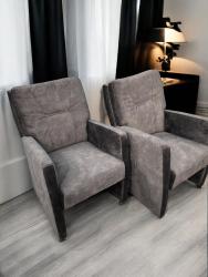 Design Esszimmerstuhl Sessel Granada samt grau