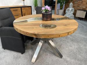 Runder Esstisch aus Holz 120 cm