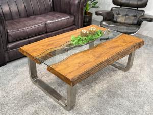 Echtholz Wohnzimmertisch Old Elements 120 x 80 cm