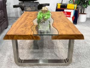 Echtholz Wohnzimmertisch Old Elements 120 x 80 cm