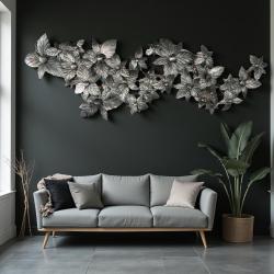Designer Wanddekoration aus Stahlblech