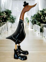 Bambusente Bräutigam Hochzeitsdeko Tischdeko Geschenkidee zur Hochzeit