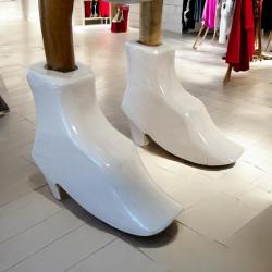 Ente aus Holz feine Dame handarbeit Dekoration fuer Badezimmer und Ankleidezimmer