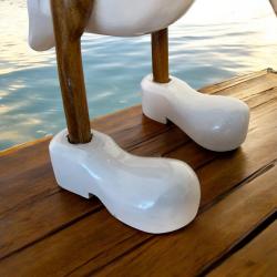 Laufente aus Holz Kleiner Matrose mit Matrosenanzug