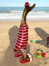 Dekoente im Badeanzug 41 cm